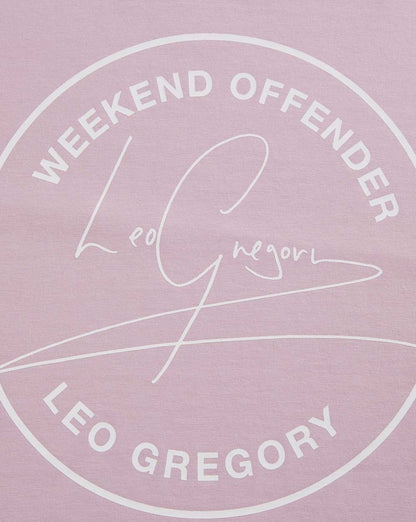 Weekend Offender Leo Gregory T Shirt Lilac