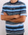 Tommy Hilfiger Multi Stripe T-shirt Twilight Navy