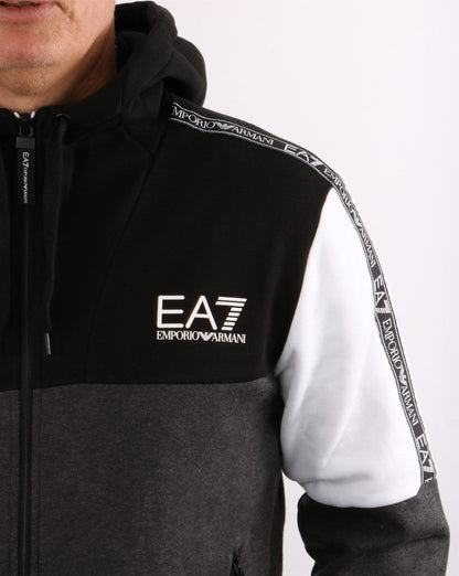 EA7 Tracksuit Black/White/Grey
