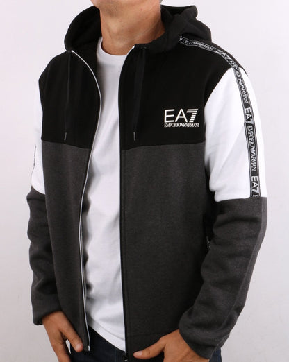 EA7 Tracksuit Black/White/Grey