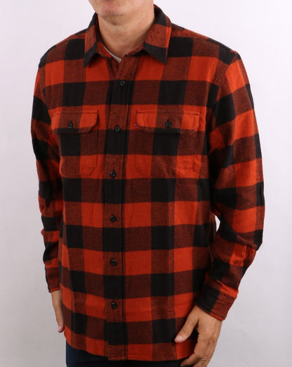 Levi's Classics Worker Check Shirt Burnt Orange