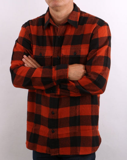 Levi's Classics Worker Check Shirt Burnt Orange