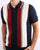 Ben Sherman Mod Stripe Knit Polo Shirt Dark Navy