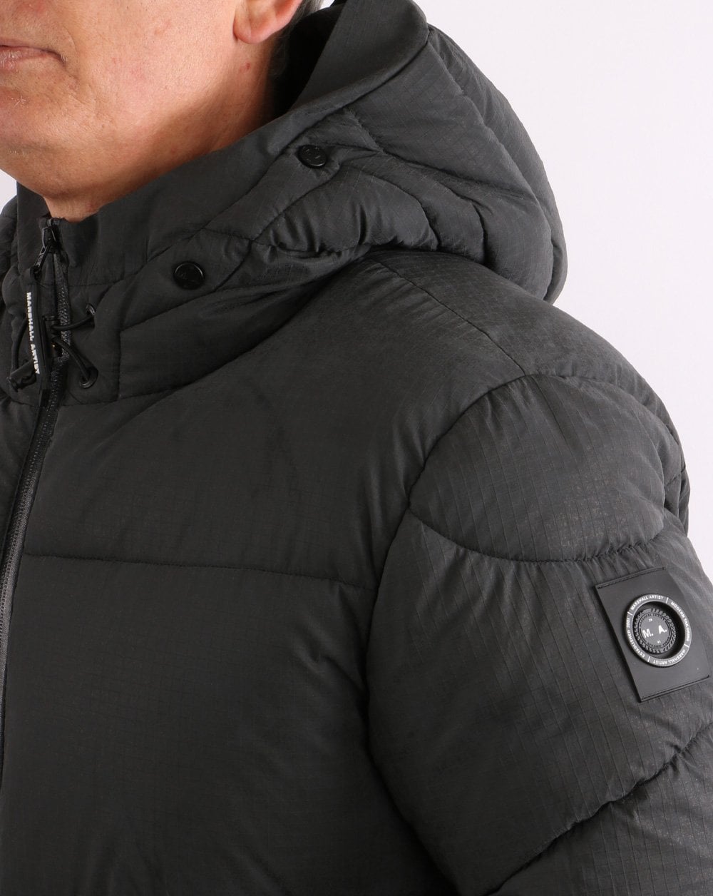 Marshall Artist Reflective Ripstop Bubble Jacket Black