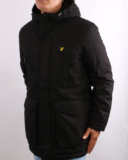 Lyle & Scott Micro Fleece Lined Parka Jet Black