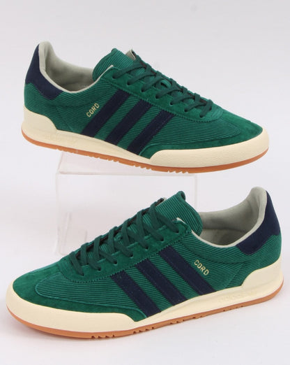 Adidas Cord Trainers Green/Navy
