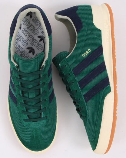 Adidas Cord Trainers Green/Navy