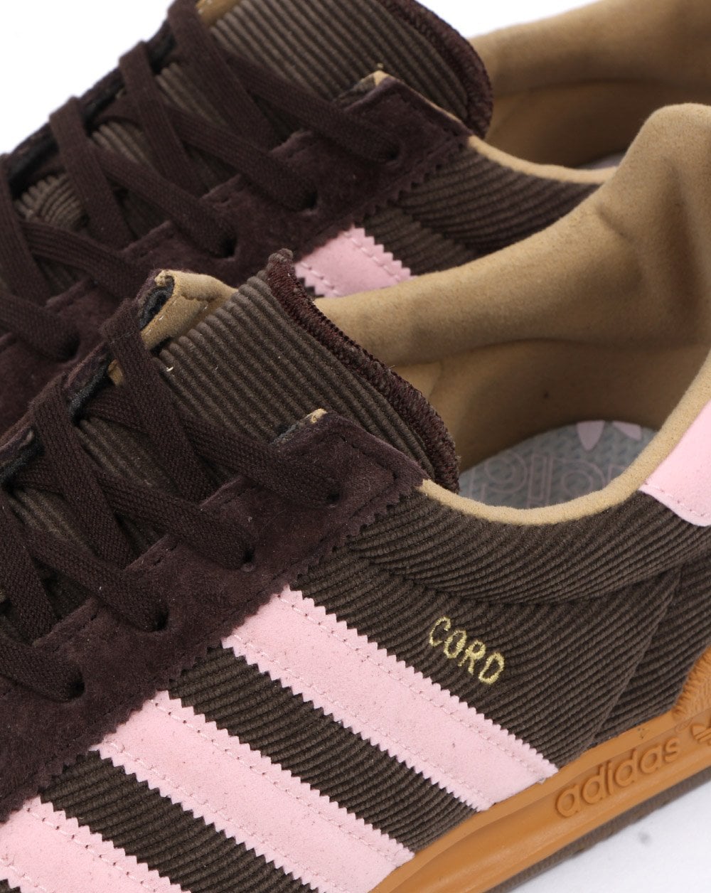Adidas Cord Trainers Brown/Soft Pink