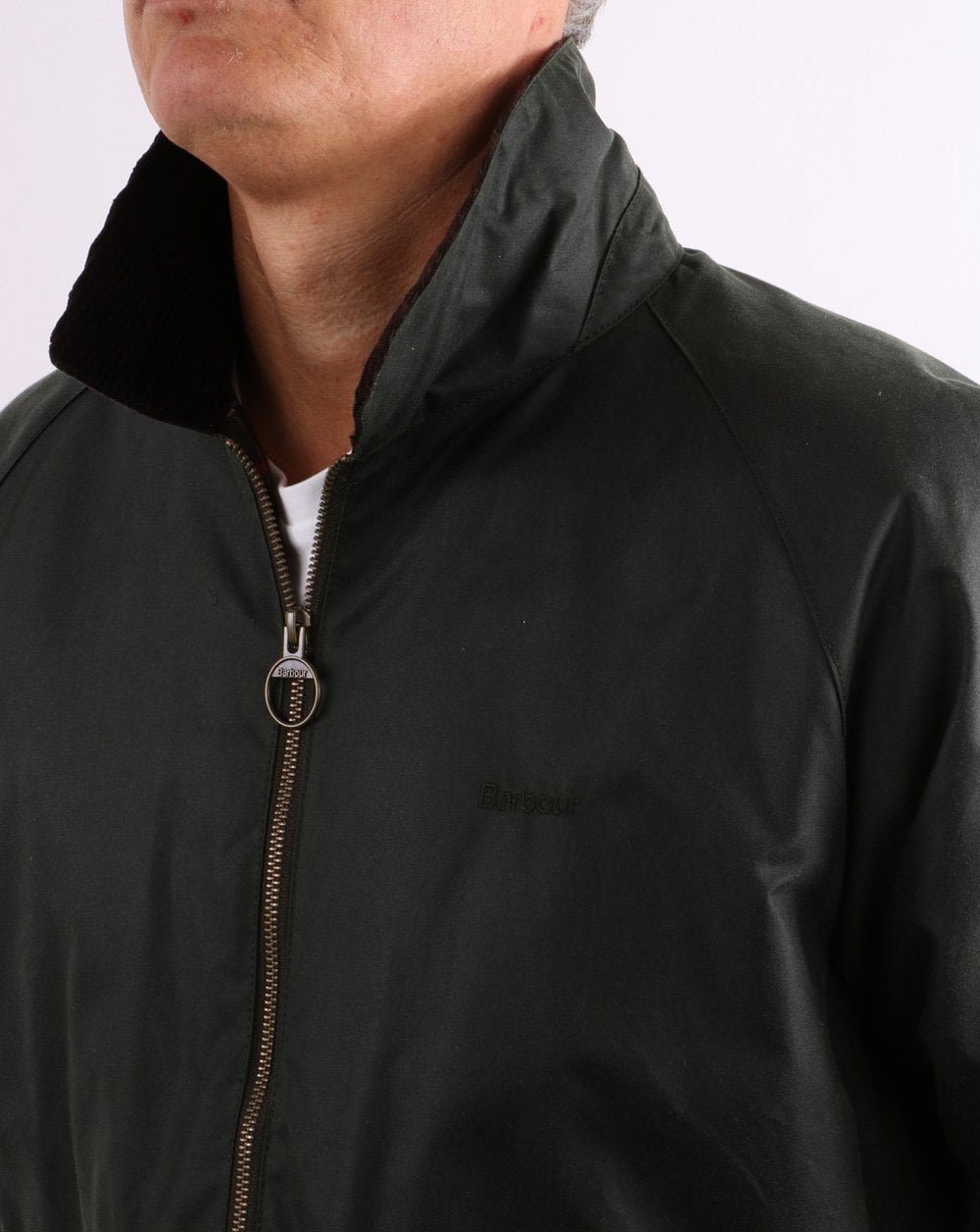 Barbour Dom Wax Jacket Sage Green
