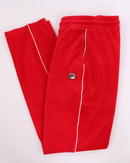 Fila Vintage Terrinda Velour Track Pants Red
