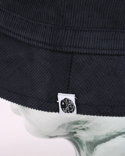 Pretty Green Cord Bucket Hat Navy
