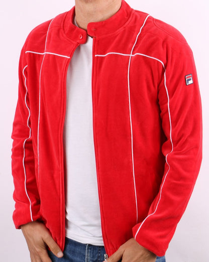 Fila Vintage Terrinda Velour Track Top Red