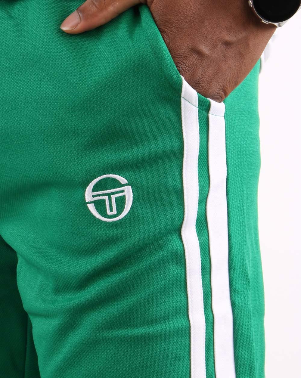 Sergio Tacchini Masters Track Pants Green/White