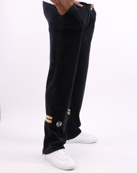 Sergio Tacchini Orion Velour Track Pants Navy/Tan