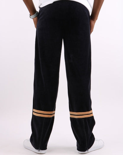 Sergio Tacchini Orion Velour Track Pants Navy/Tan