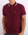 Trojan Tipped Pique Polo Shirt claret/Sky