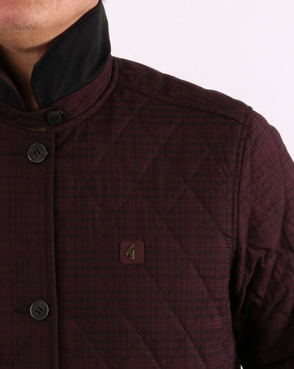 Gabicci Vintage Reversible Short Mac in Black/Port