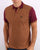 Trojan Argyle Panel Polo Shirt Port