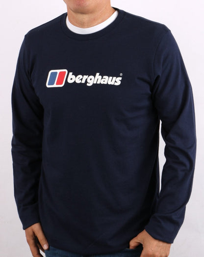 Berghaus Logo Long Sleeve T-shirt Navy
