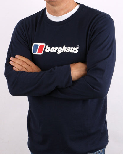 Berghaus Logo Long Sleeve T-shirt Navy