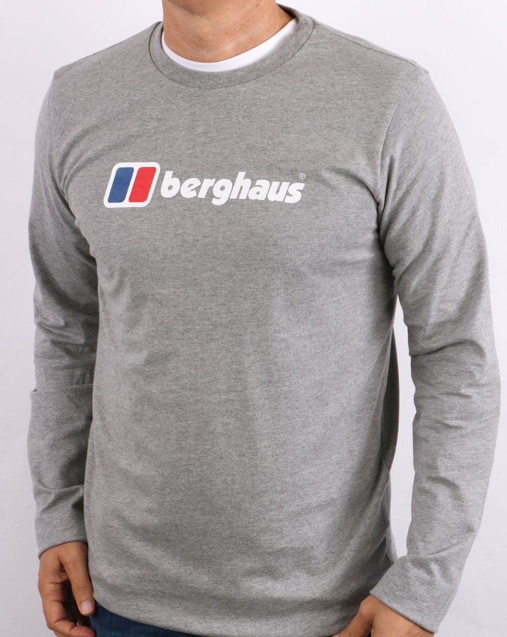 Berghaus Logo Long Sleeve T-shirt Grey Marl