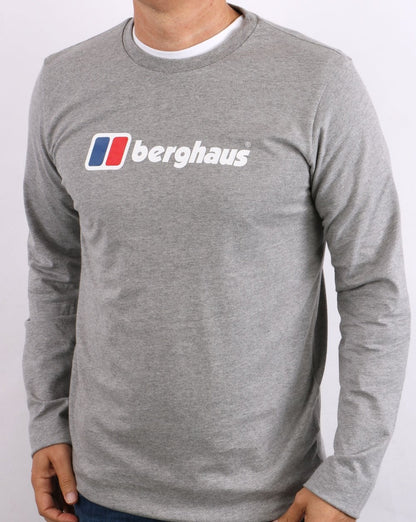 Berghaus Logo Long Sleeve T-shirt Grey Marl
