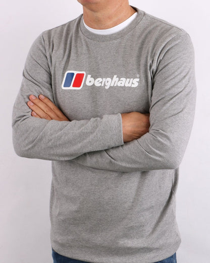 Berghaus Logo Long Sleeve T-shirt Grey Marl