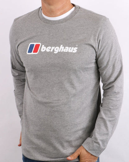 Berghaus Logo Long Sleeve T-shirt Grey Marl