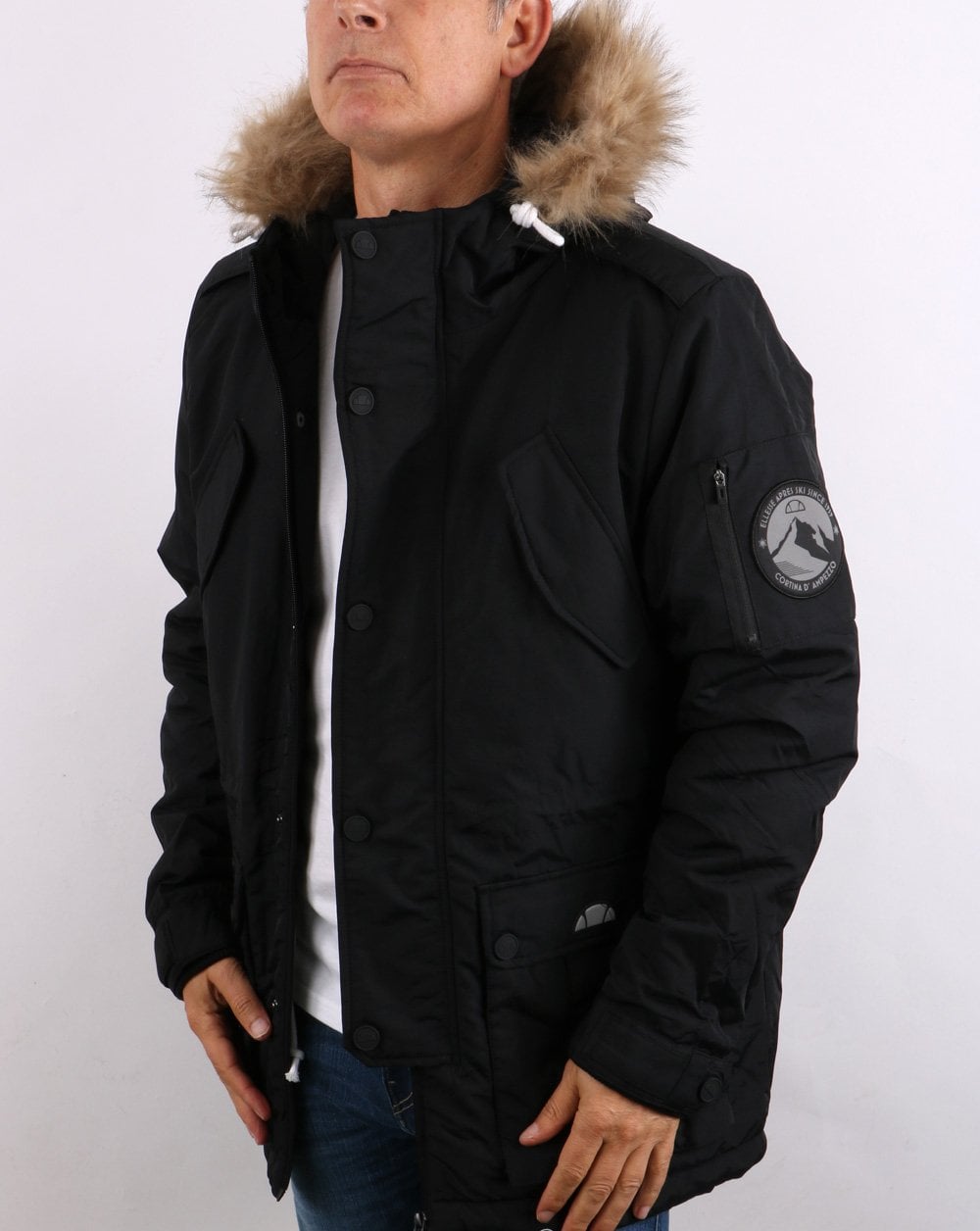 Ellesse Polter Parka Black