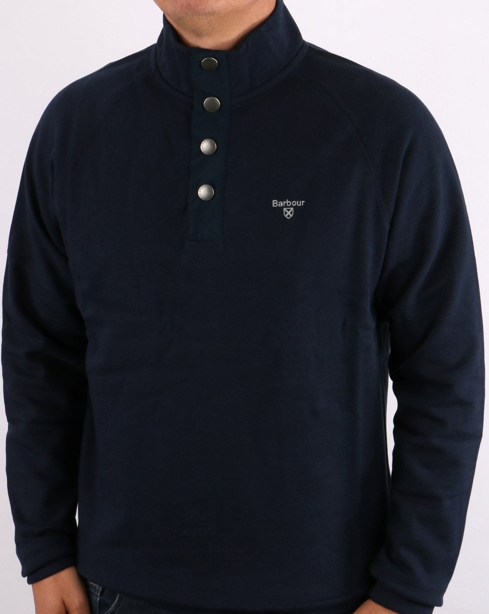 Barbour Half Zip Sweatshirt Navy