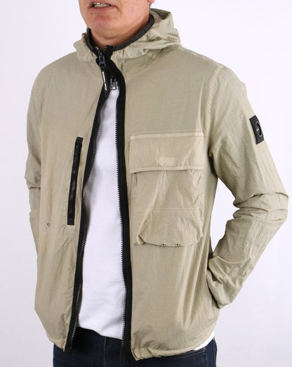 Marshall Artist Gd Hooded Overshirt Stone