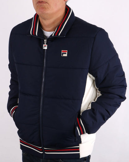 Fila Vintage Watson Puffer Jacket Navy/Cream