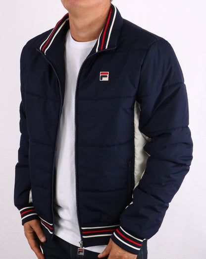 Fila Vintage Watson Puffer Jacket Navy/Cream