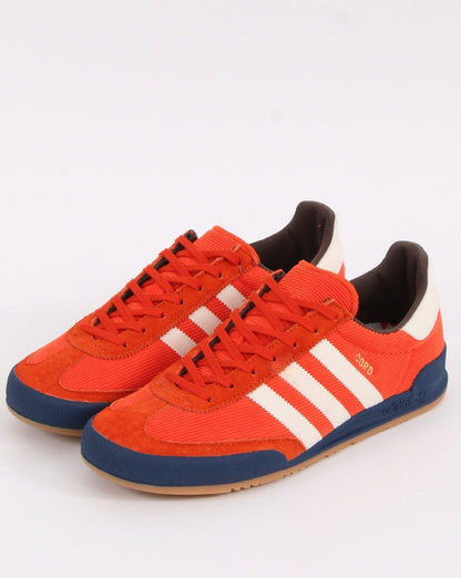Adidas Cord Trainers Orange/Off White