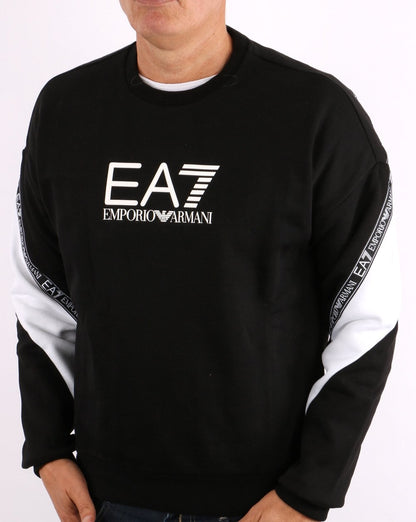 EA7 Taping Sweatshirt Black/White