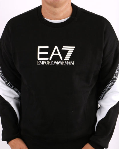 EA7 Taping Sweatshirt Black/White