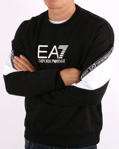 EA7 Taping Sweatshirt Black/White