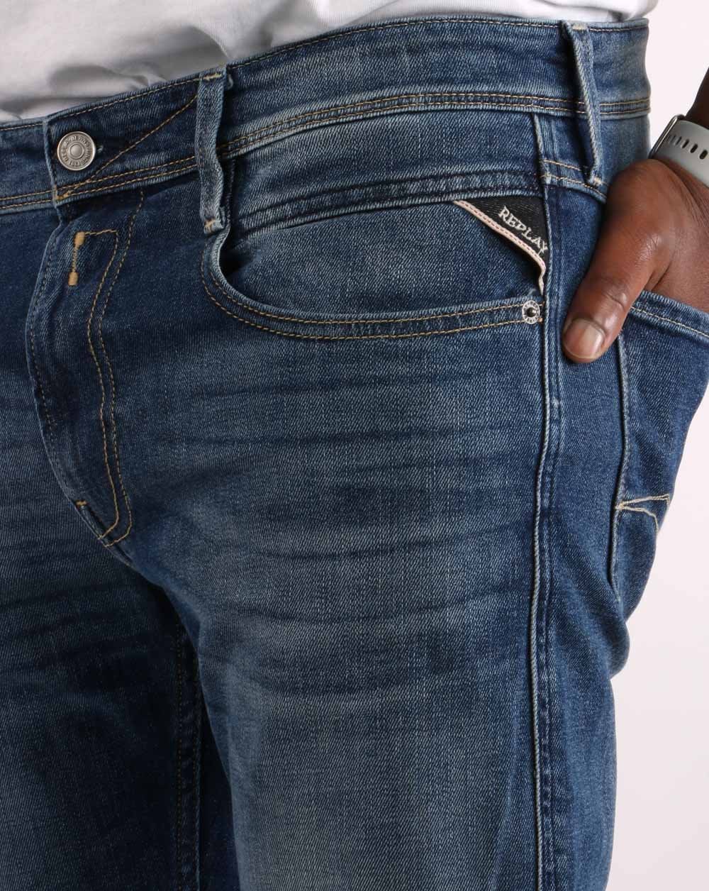 Replay Anbass No Thema Jeans Deep Blue