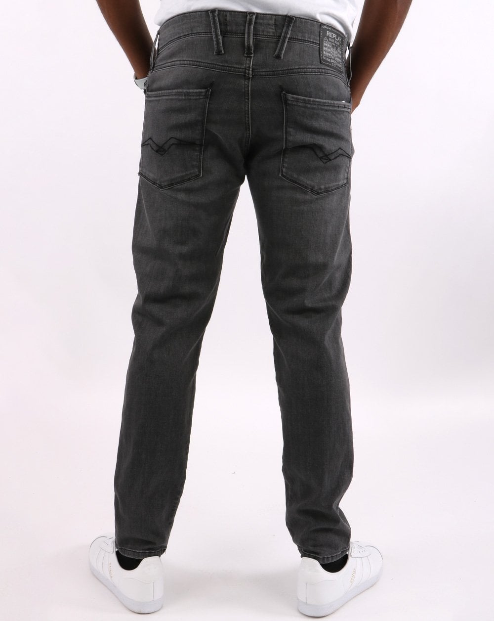 Replay Anbass Slim Fit Jeans Medium Grey
