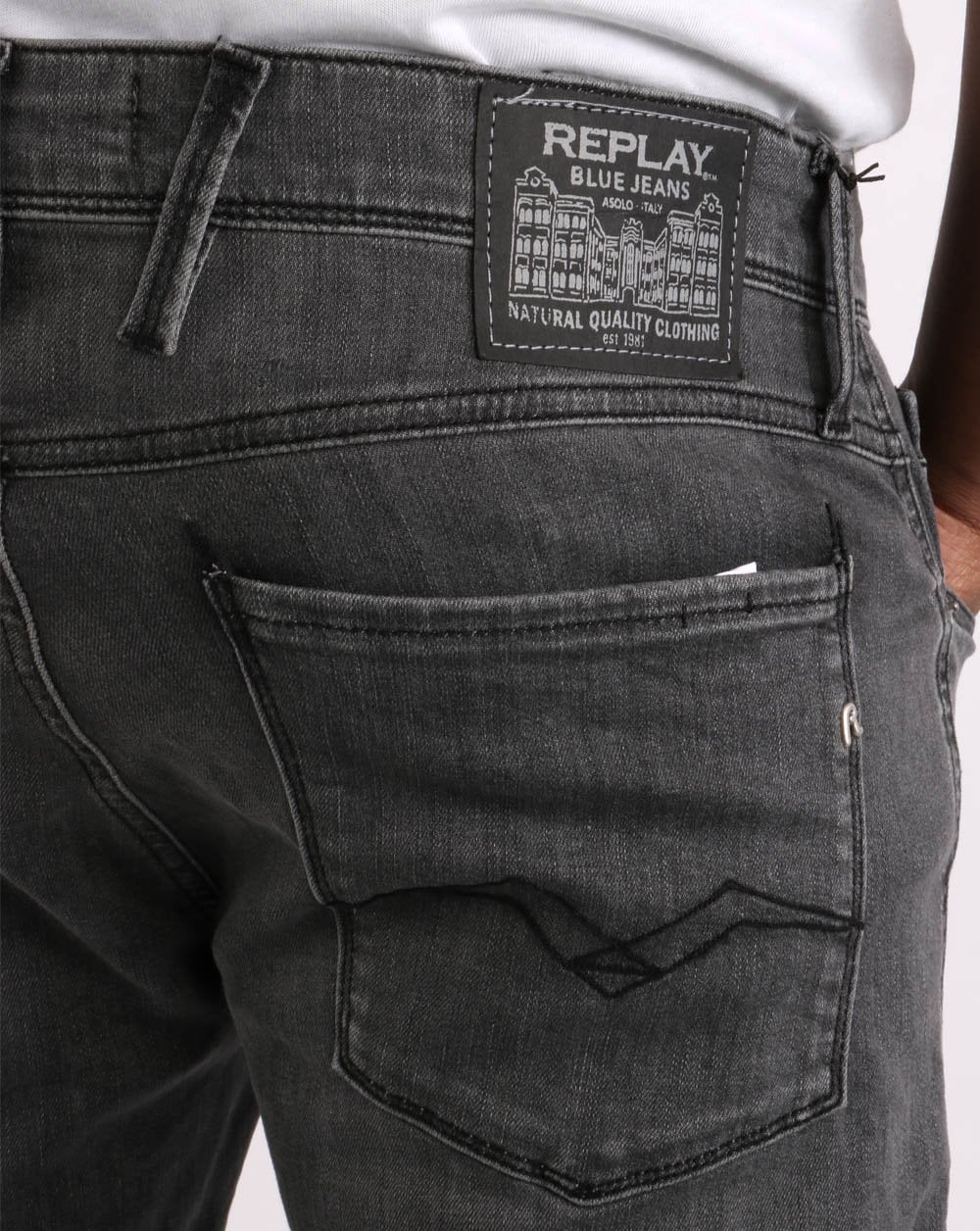 Replay Anbass Slim Fit Jeans Medium Grey