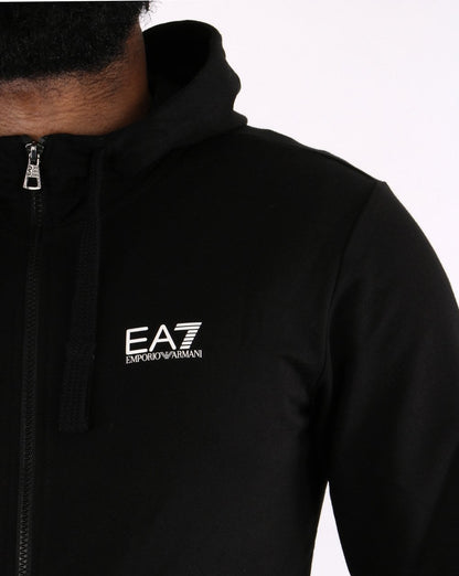 Emporio Armani EA7 Hooded Tracksuit Black/White