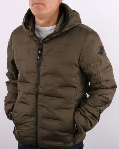 Replay Hooded Jacket Dark Olive