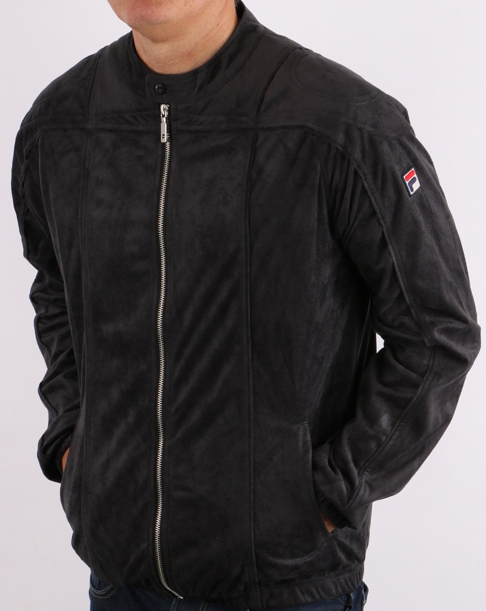 Fila Vintage Terrinda Mk3 Track Jacket Charcoal Black