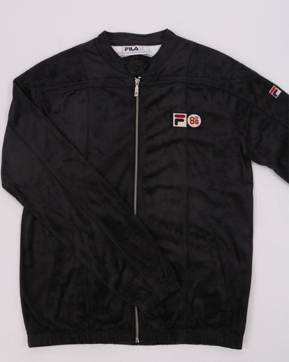 Fila Vintage Terrinda Mk3 Pro Badge Track Top Charcoal Black