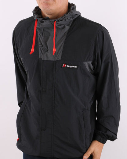 Berghaus Dean St. Windbreaker Jacket Black/Grey