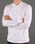 Pretty Green Long Sleeve Bomber Polo White