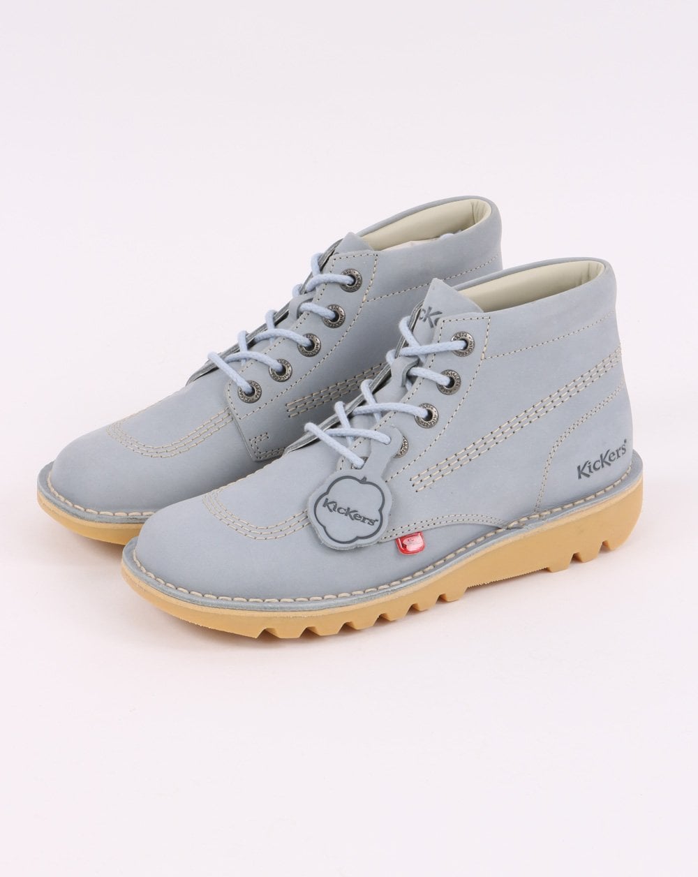 Kickers Kick Hi Leather Boot Pale Blue