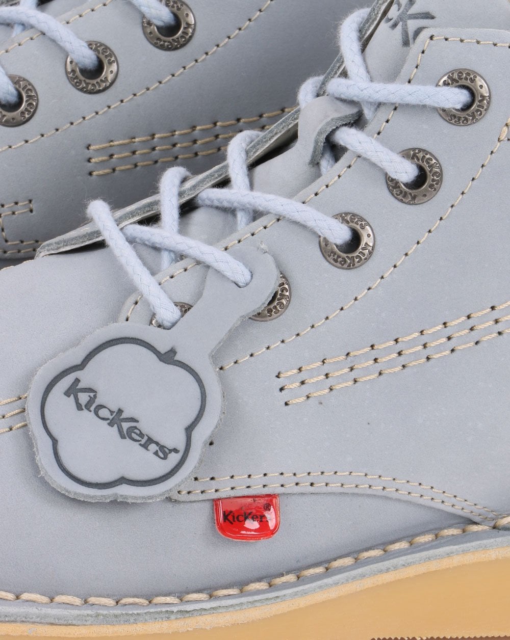 Kickers Kick Hi Leather Boot Pale Blue