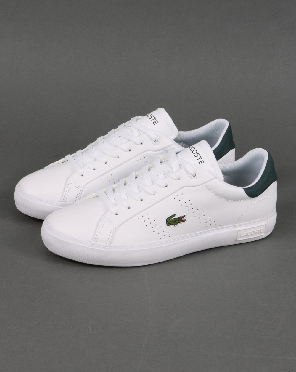 Lacoste Footwear Powercourt Trainer White/dark Green