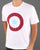 Mod Target T-Shirt White/Claret/Sky